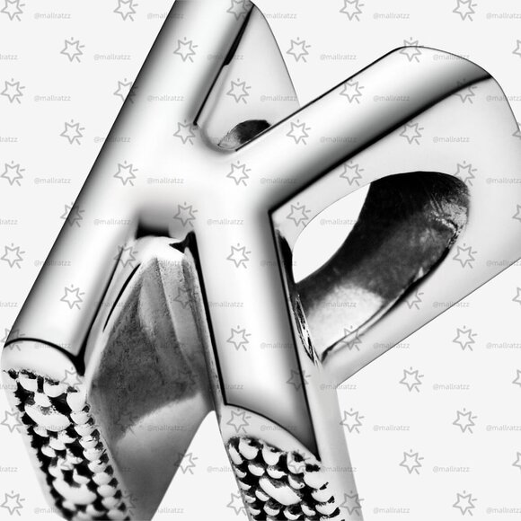 Pandora Letter K Alphabet Charm - Picture 4 of 6